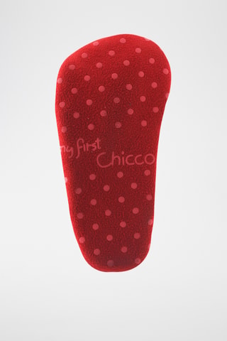 Chaussons fourrés - Rouge