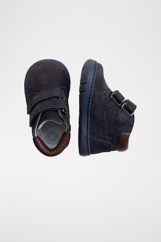 Boots en nubuck - Bleu nuit