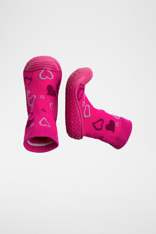 Chaussons-chaussettes - Rose