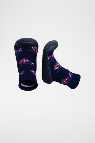 Chaussons-chaussettes - Bleu marine