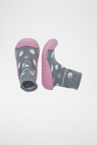 Chaussons-chaussettes - Gris