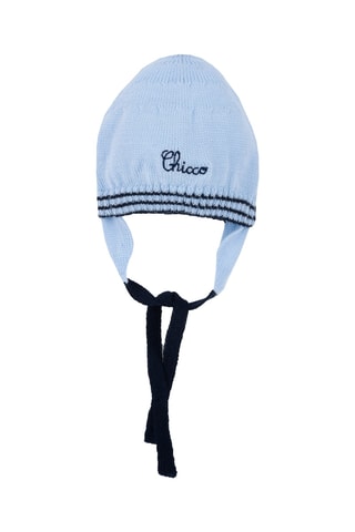 Bonnet aviateur en laine - Ciel