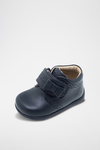 Bottines en cuir - Bleu nuit