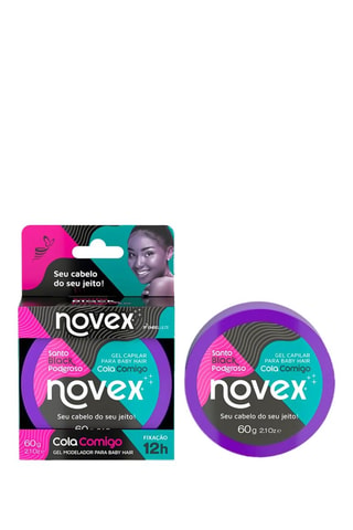 Gel coiffant pour baby hair Santo Black Poderoso - 60 g