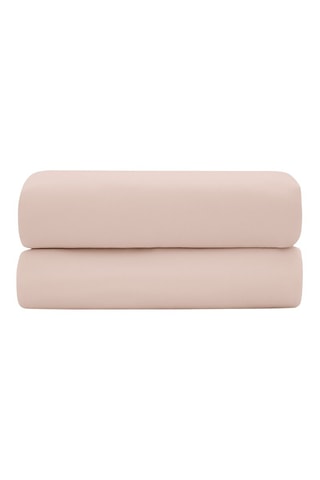 Lenzuolo sotto in raso di cotone 120 fili/cm² Prestige - Rosa chiaro