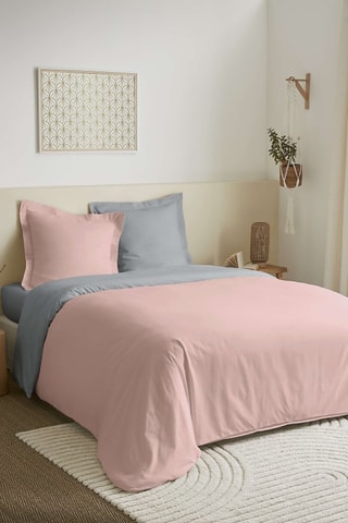 Parure copripiumino in cotone 57 fili/cm² - Rosa