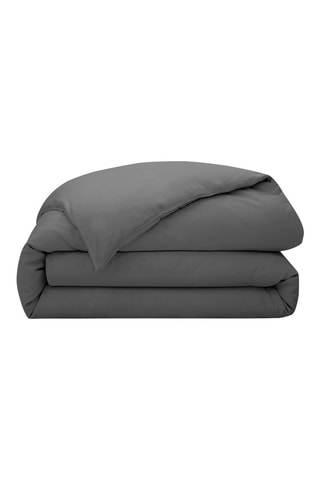Copripiumino in raso di cotone 120 fili/cm² Prestige - Antracite