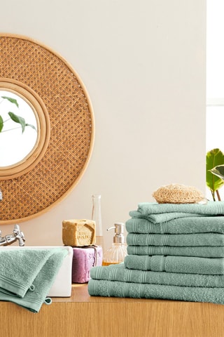 Set bagno - 10 pezzi - Verde chiaro
