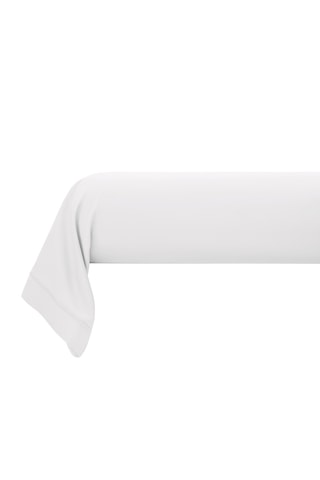 Federa cuscino alla francese in raso di cotone 120 fili/cm² Prestige - Bianco