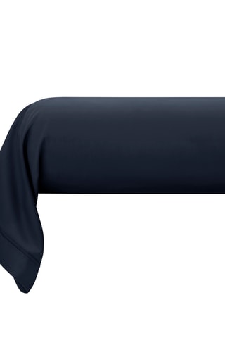 Federa cuscino alla francese in raso di cotone 120 fili/cm² - Blu
