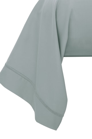 Federa cuscino alla francese in raso di cotone 120 fili/cm² Prestige - Verde