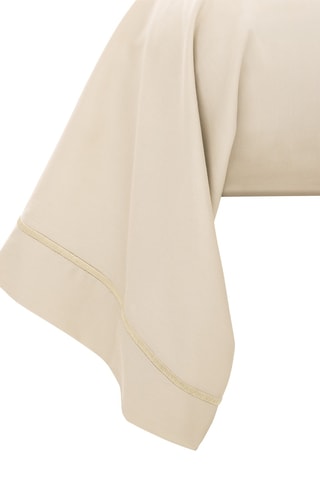 Federa cuscino alla francese in raso di cotone 120 fili/cm² Prestige - Crema
