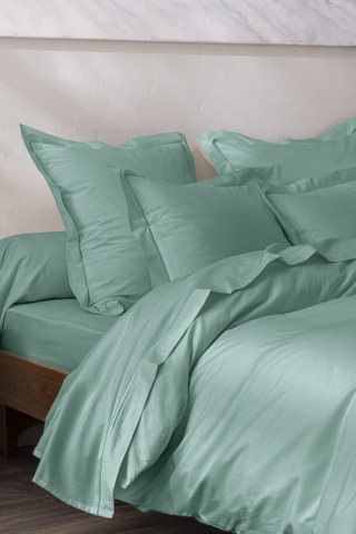 Lenzuolo sotto in cotone 80 fili/cm² - Verde