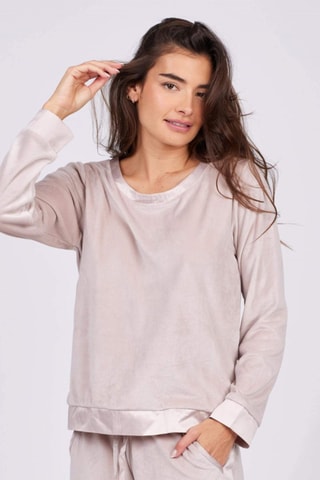 Sudadera de terciopelo Velvet - Rosa