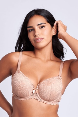 Sujetador con relleno Flirty - Beige - Copa de la D a la G