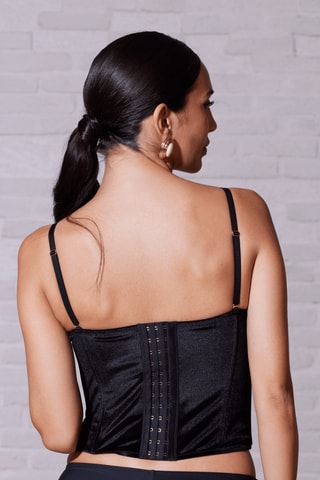 Top bustier Ava - Negro