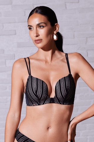 Sujetador push-up Ava - Negro