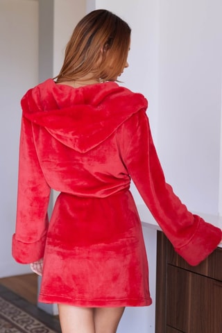 Albornoz con capucha Princess - Rojo