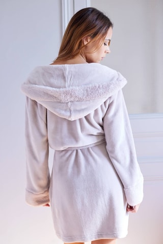Albornoz con capucha Princess - Beige