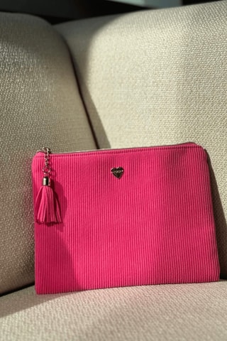 Bolso de mano Velvet - Rosa