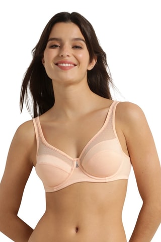 Soutien-gorge en coton biologique Generous Coton Bio - Rose poudré - Dim