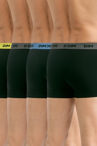 4 boxers Mix and Colors - Noir - Dim
