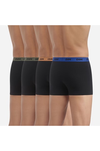 4 boxers Mix and Colors - Noir - Dim
