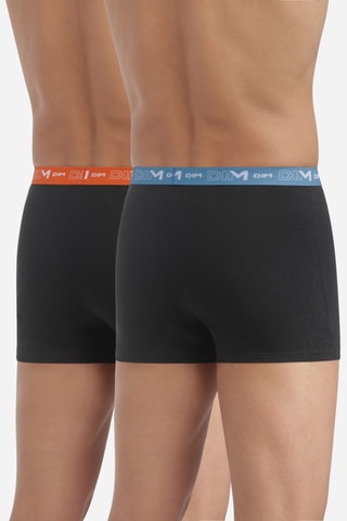 2 boxers Coton Stretch - Noir - Dim
