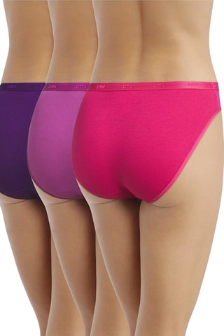 3 culottes Pocket Ecodim - Rose et violet