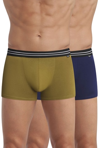 2 boxers Ecodim - Kaki et bleu marine