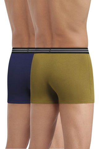2 boxers Ecodim - Kaki et bleu marine