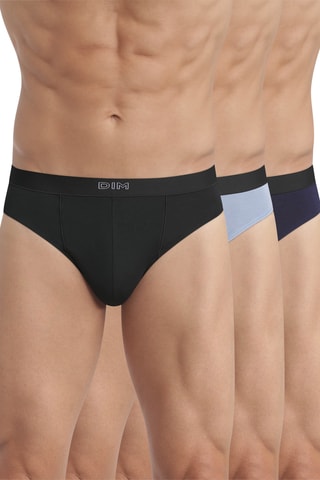 3 slips Pur Confort - Noir - Dim
