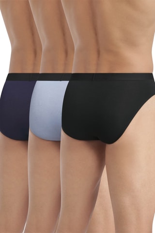 3 slips Pur Confort - Noir - Dim
