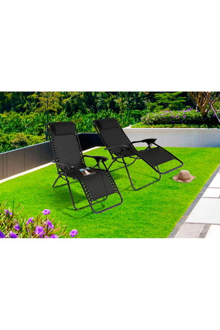 2 sillones de jardín - 70 x 92 x 110 cm