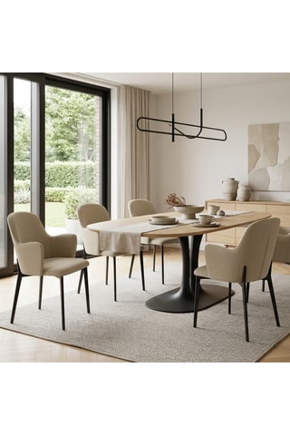 2 fauteuils Bressanone - Beige - En tissu