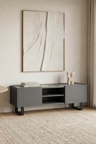 Meuble TV 2 portes Ragusa - 140 x 45 x 40 cm