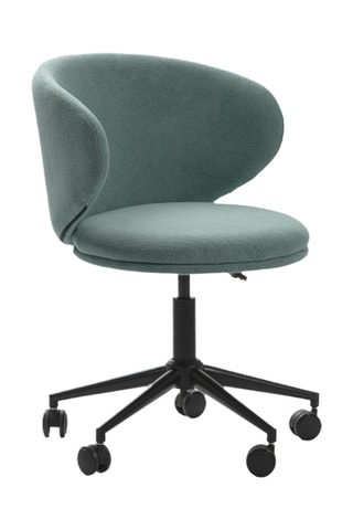 Chaise de bureau pivotante à roulettes Staletti - 59 x 57 x 74/82 cm