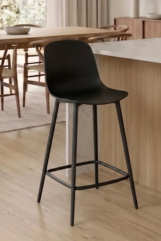 4 tabourets de bar Trapani - 47 x 91,5 x 47,5 cm