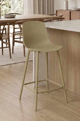 4 tabourets de bar Trapani - 47 x 91,5 x 47,5 cm