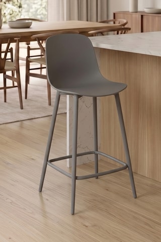 4 tabourets de bar Trapani - 47 x 91,5 x 47,5 cm