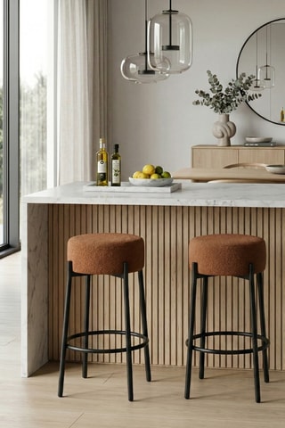 2 tabourets de bar Tropea - 41 x 67 x 41 cm