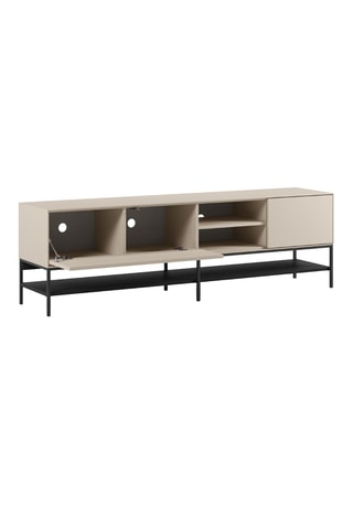 Meuble TV 1 porte et 1 abattant Palinuro - 180 x 55 x 35 cm