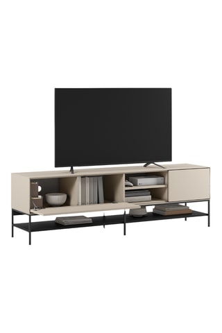 Meuble TV 1 porte et 1 abattant Palinuro - 180 x 55 x 35 cm
