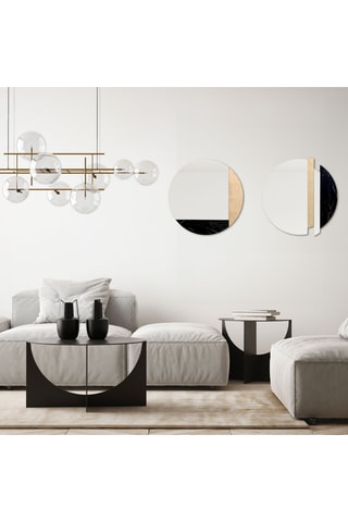 Miroir Monterosso - 100 cm - Argenté