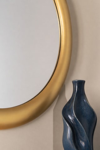 Miroir en bois Chioggia - 80 cm - Doré