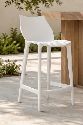 2 tabourets de bar d’extérieur Mattinata - 45,3 x 90,1 x 49,8 cm