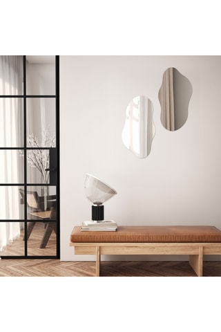 Miroir Vipiteno - 32 x 60 x 9 cm - Argenté
