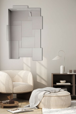 Miroir Brenzone - 80 x 120 x 1,5 cm - Argenté