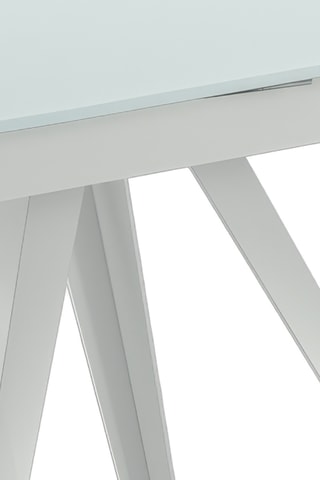 Table à manger extensible en verre Venezia - 120/180 x 90 x 76 cm - 8 couverts