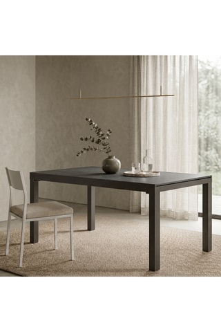 Table à manger extensible en verre Imperia - 120/175/230/290/350 x 83 x 75 cm - 14 couverts